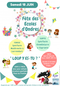 Affiche fête école imp