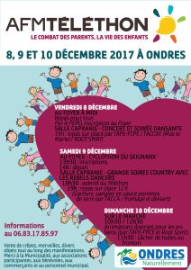 Affiche Téléthon 2017 Ondres