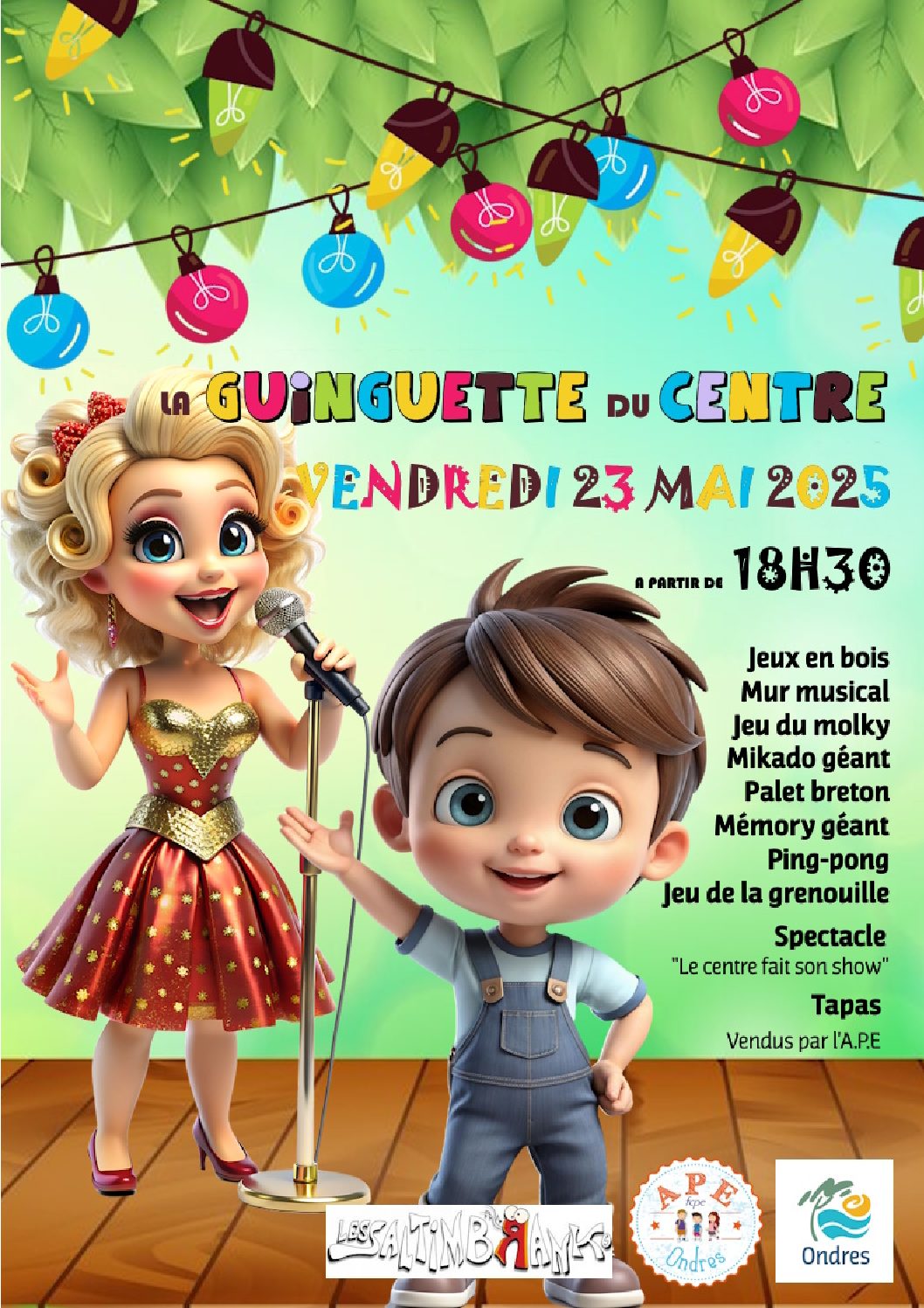 La guinguette du Centre de Loisirs: ça va swinguer!